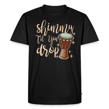 Shimmy Till You Drop pour Belly Dancer - T-shirt Premium bio Homme - noir - Devant - Nico (187cm)