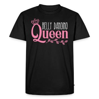 Belly Dance Queen pour danseuse du ventre - T-shirt Premium bio Homme - noir - Devant - Nico (187cm)