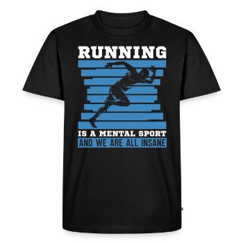Running A Mental Sport Cross Country Runner Xc - Men's Premium Organic T-Shirt - black - Front - Nico (187cm)