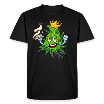 Roi des mauvaises herbes - GrowUp - T-shirt Premium bio Homme - noir - Devant - Nico (187cm)