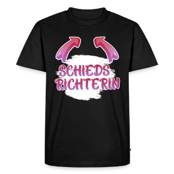 Arbitre - T-shirt Premium bio Homme - noir - Devant - Nico (187cm)