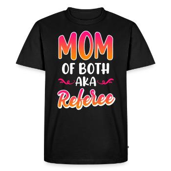 Mère de jumeaux Mama 2 enfants - T-shirt Premium bio Homme - noir - Devant - Nico (187cm)