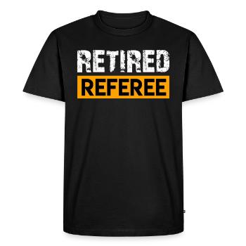 Arbitres retraités Arbitres retraités Arbitres - T-shirt Premium bio Homme - noir - Devant - Nico (187cm)