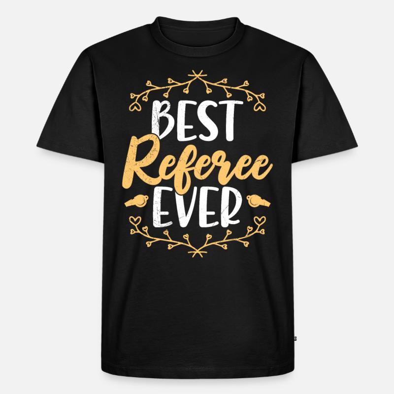 Bester SChiedsrichter - Männer Premium Bio T-Shirt - Schwarz