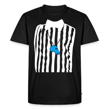 Referee Outfit - Men's Premium Organic T-Shirt - black - Front - Nico (187cm)