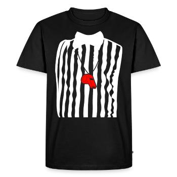 Referee Outfit - Men's Premium Organic T-Shirt - black - Front - Nico (187cm)