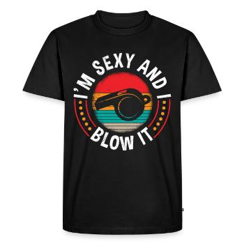 Referee Verdict - Men's Premium Organic T-Shirt - black - Front - Nico (187cm)
