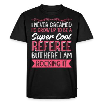 Super cool referee - Men's Premium Organic T-Shirt - black - Front - Nico (187cm)