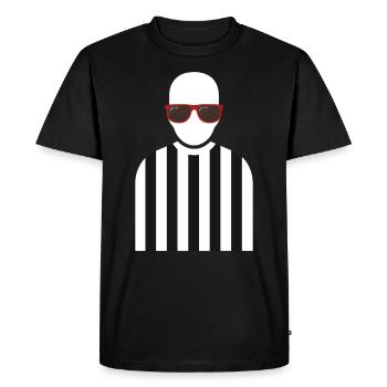 Referee Outfit - Men's Premium Organic T-Shirt - black - Front - Nico (187cm)