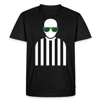 Referee Outfit - Men's Premium Organic T-Shirt - black - Front - Nico (187cm)
