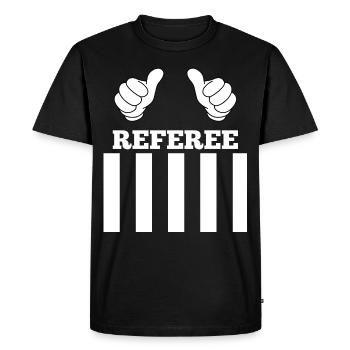 Referee Outfit - Men's Premium Organic T-Shirt - black - Front - Nico (187cm)