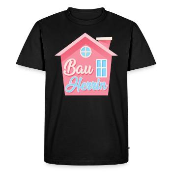 Richtfest Eigenheim Bauherrin - Männer Premium Bio T-Shirt - Schwarz - Vorne - Nico (187cm)