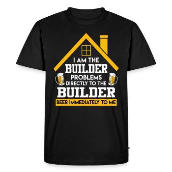 I am the builder beer directly to me - Men's Premium Organic T-Shirt - black - Front - Nico (187cm)