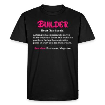 Définition du client de la cérémonie de clôture de la maison - T-shirt Premium bio Homme - noir - Devant - Nico (187cm)