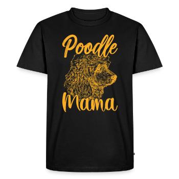 Poodle-mother-dog lovers - Men's Premium Organic T-Shirt - black - Front - Nico (187cm)