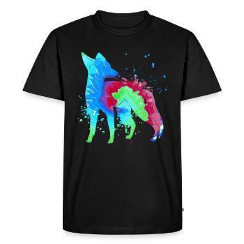 Fox Art Hunter Fox Hunting Hunting - Men's Premium Organic T-Shirt - black - Front - Nico (187cm)