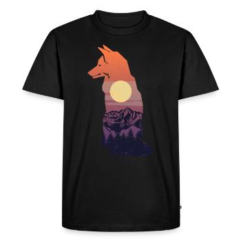 Fox Hunting Hunter - Men's Premium Organic T-Shirt - black - Front - Nico (187cm)