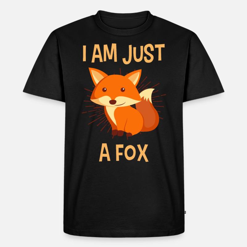 Bin halt ein Fuchs - Männer Premium Bio T-Shirt - Schwarz