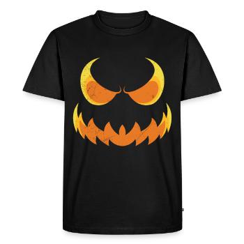 Masque effrayant Halloween - T-shirt Premium bio Homme - noir - Devant - Nico (187cm)