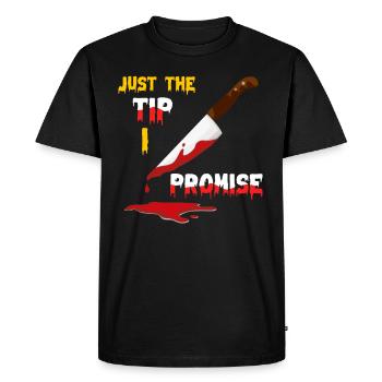 Serial Killer Knife Halloween - Men's Premium Organic T-Shirt - black - Front - Nico (187cm)