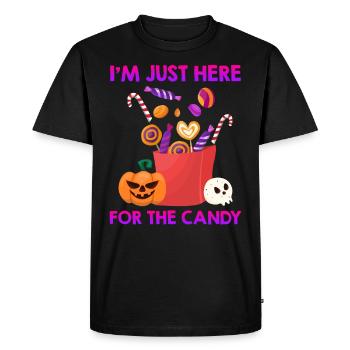 Halloween Decoration Candy Halloween - Men's Premium Organic T-Shirt - black - Front - Nico (187cm)