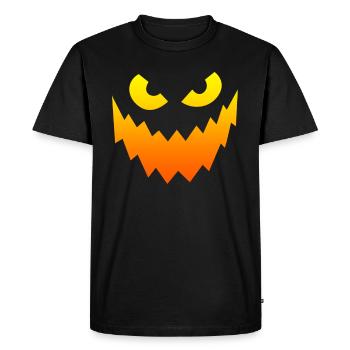 Creepy Mask Halloween Party - Men's Premium Organic T-Shirt - black - Front - Nico (187cm)