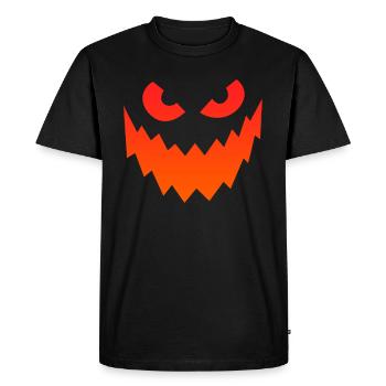 Creepy Mask Halloween Party - Men's Premium Organic T-Shirt - black - Front - Nico (187cm)