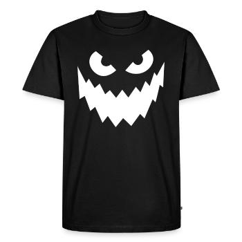Creepy Mask Halloween Party - Men's Premium Organic T-Shirt - black - Front - Nico (187cm)