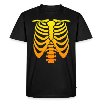 Squelette de costume d’Halloween - T-shirt Premium bio Homme - noir - Devant - Nico (187cm)