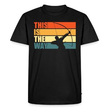 This Is The Way For Archery Lovers - Men's Premium Organic T-Shirt - black - Front - Nico (187cm)