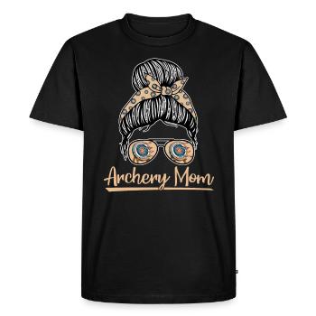 Mère de tir à l’arc pour les amateurs de tir à l’arc - T-shirt Premium bio Homme - noir - Devant - Nico (187cm)