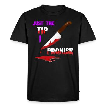 Serial Killer Knife Halloween - Men's Premium Organic T-Shirt - black - Front - Nico (187cm)