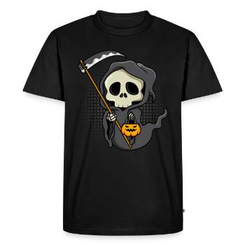 Grim Reaper Mort Halloween - T-shirt Premium bio Homme - noir - Devant - Nico (187cm)