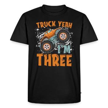 Monster Truck Rules! Truck Lover Monster Truck - Men's Premium Organic T-Shirt - black - Front - Nico (187cm)