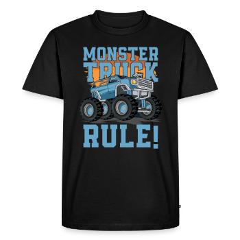 Monster truck rules! Truck-lover-monster-truck - Men's Premium Organic T-Shirt - black - Front - Nico (187cm)