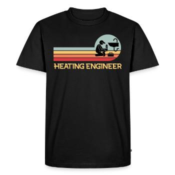 Heating engineer plumber Plumber Spengler - Men's Premium Organic T-Shirt - black - Front - Nico (187cm)