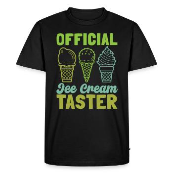 Official - Men's Premium Organic T-Shirt - black - Front - Nico (187cm)