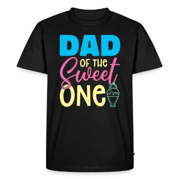 Papa de Sweet Ice Cream Lover Papa Papa - T-shirt Premium bio Homme - noir - Devant - Nico (187cm)