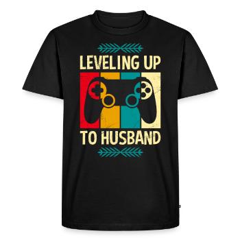 Enterrement de vie de garçon homme marié marié - T-shirt Premium bio Homme - noir - Devant - Nico (187cm)