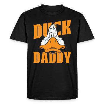 Canard-vati-canard-amoureux canard-oiseau-amoureux - T-shirt Premium bio Homme - noir - Devant - Nico (187cm)