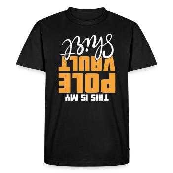This Is My Pole Vault Clothing Pole - Men's Premium Organic T-Shirt - black - Front - Nico (187cm)