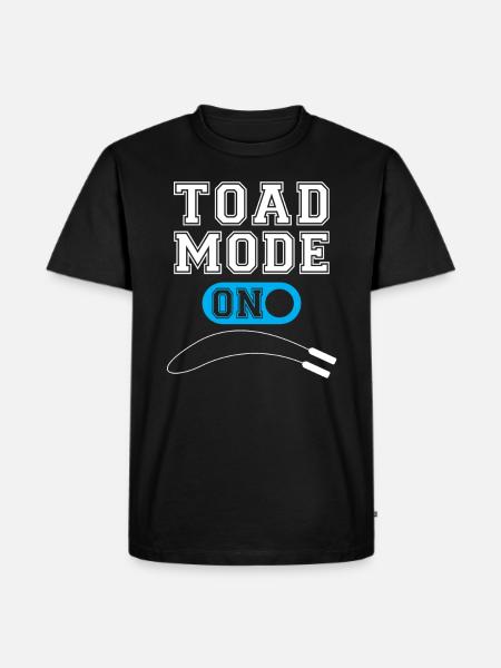 Krötenmodus Beim Springseil Springseiltraining - Männer Premium Bio T-Shirt - Schwarz