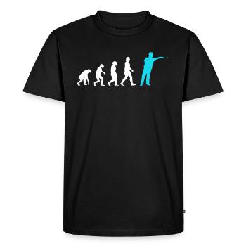 Darts Evolution Joueur de fléchettes Lance des fléchettes - T-shirt Premium bio Homme - noir - Devant - Nico (187cm)