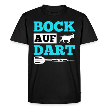 Bock on Dart play Dartpfeile Darts Darts - Men's Premium Organic T-Shirt - black - Front - Nico (187cm)