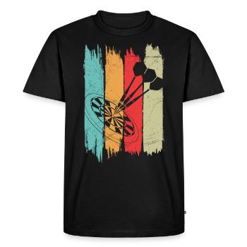 Fléchettes Fléchettes Fléchettes Fléchettes Fléchettes - T-shirt Premium bio Homme - noir - Devant - Nico (187cm)
