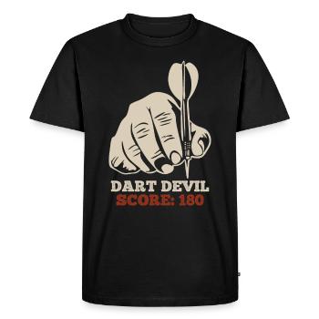 Dart Devil Score Dartpfeile 180 en fléchettes - T-shirt Premium bio Homme - noir - Devant - Nico (187cm)