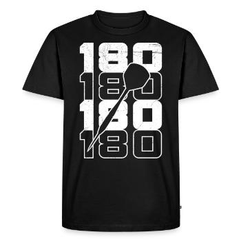 180 en fléchettes 180 fléchettes Fléchettes Vol 180 Fléchettes - T-shirt Premium bio Homme - noir - Devant - Nico (187cm)