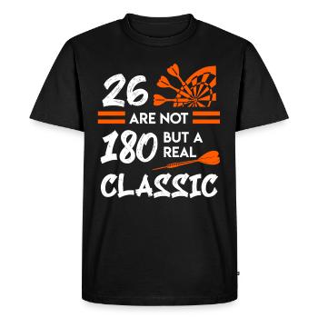 180 en fléchettes 26 fléchettes 180 points fléchettes - T-shirt Premium bio Homme - noir - Devant - Nico (187cm)
