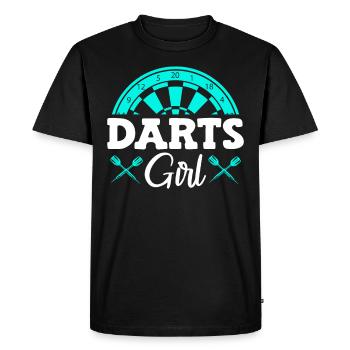Darts Girl Women's Darts Play Darts Accessories Darts - Men's Premium Organic T-Shirt - black - Front - Nico (187cm)