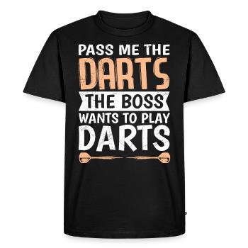 Chef Dart Play Women Darts Accessories Darts - Men's Premium Organic T-Shirt - black - Front - Nico (187cm)